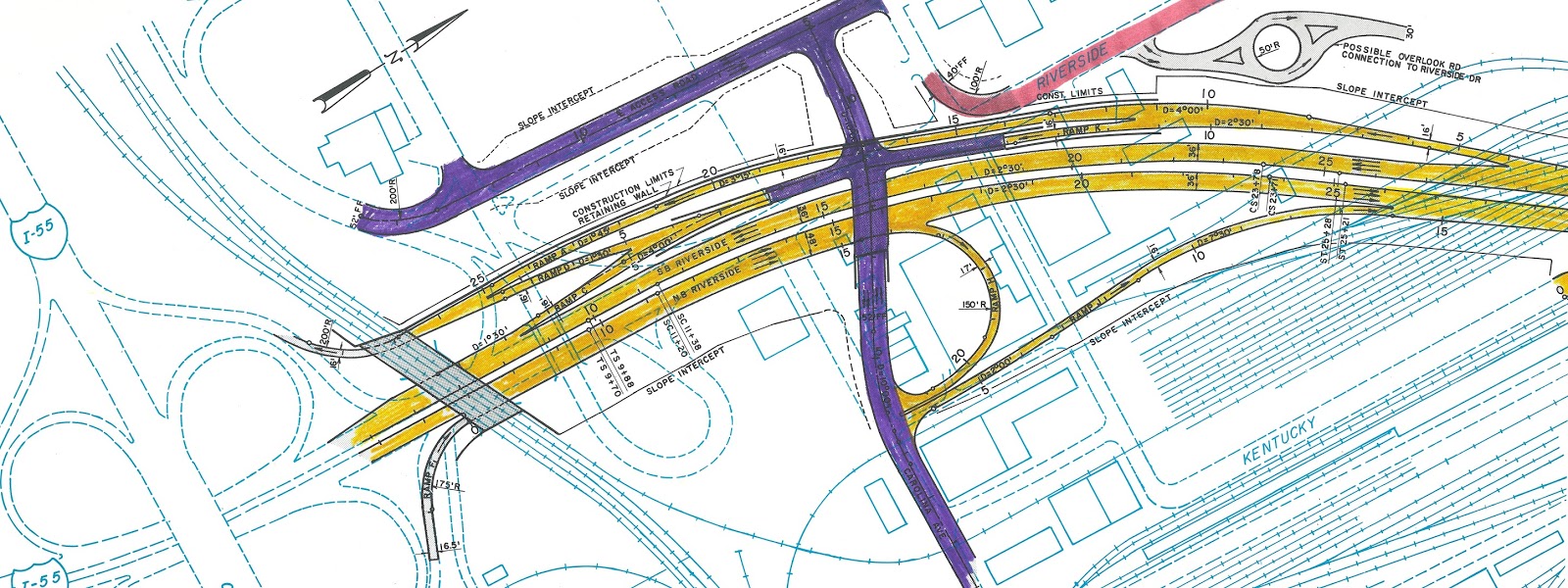 here s a more detailed view of one of the alternate routes demonstrating the need to extend carolina avenue shown here in purple over the expressway to here s a more detailed view of one of the alternate routes demonstrating the need to extend carolina avenue shown here in purple over the expressway to
