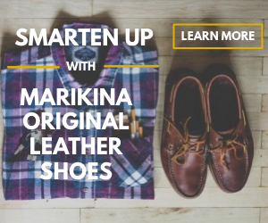 Marikina Original Leather Shoes ad banner