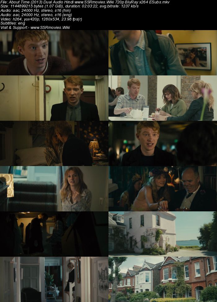 About Time (2013) Dual Audio Hindi 720p BluRay x264 1.1GB ESubs Download