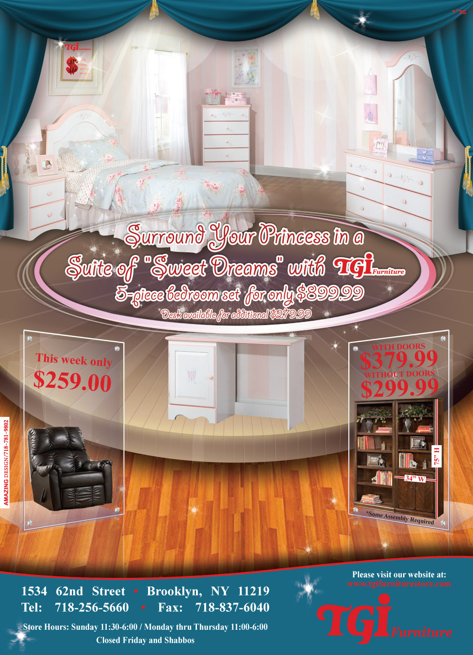 Amazing Design Portfolio TGI Furniture Suite Dreams Ad