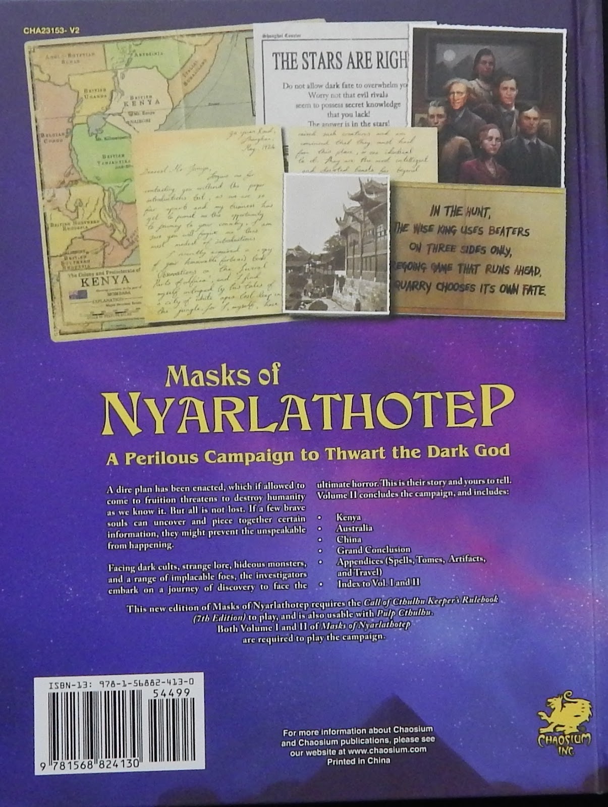 Red de Rol Masks of Nyarlathotep Slipcase