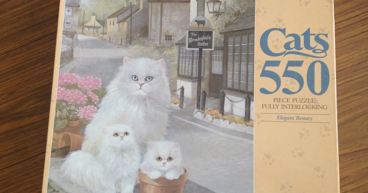 Puzlz up Milton Bradley Cats Elegant Beauty (550 pieces)