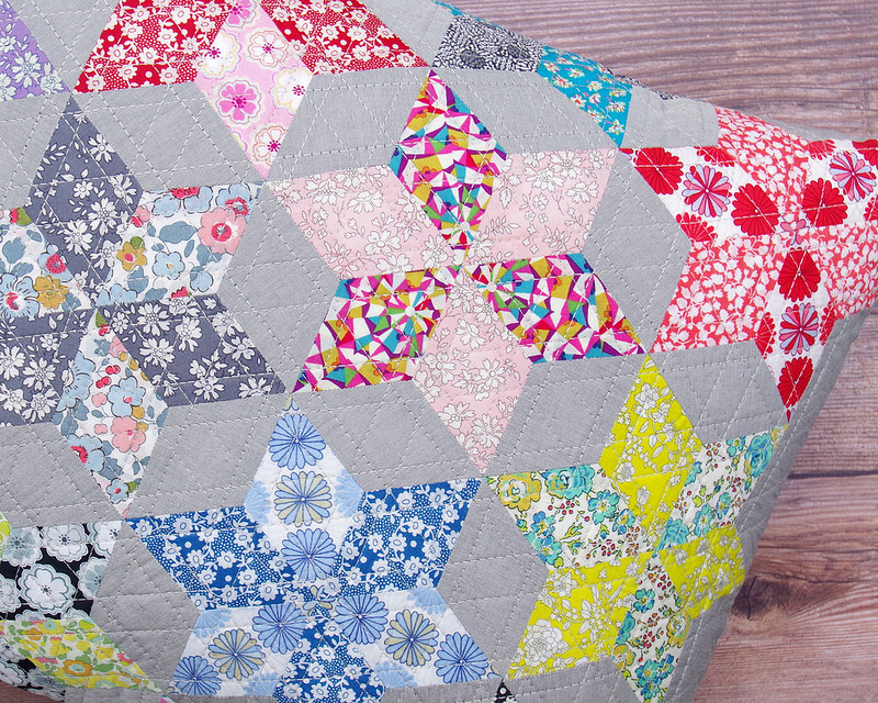 Red Pepper Quilts English Paper Piecing Liberty Star Pillow