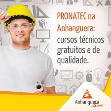 Inscrições cursos grátis Pronatec Anhanguera