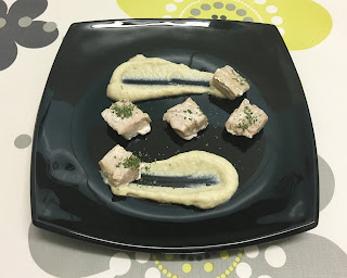Pickled tuna with cream cheese and artichokes