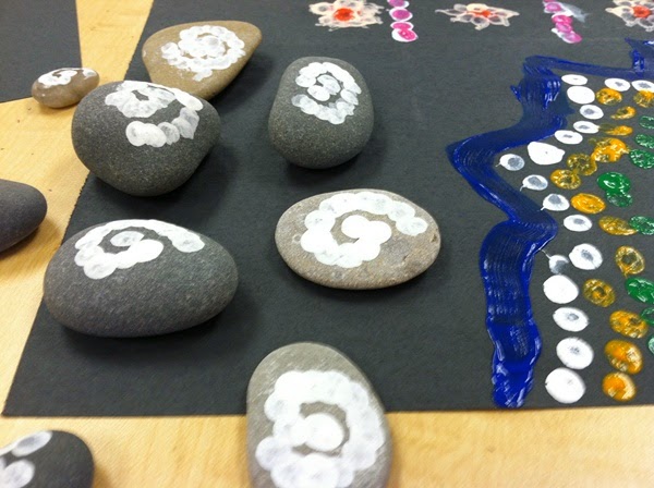 Garnish with painted stones