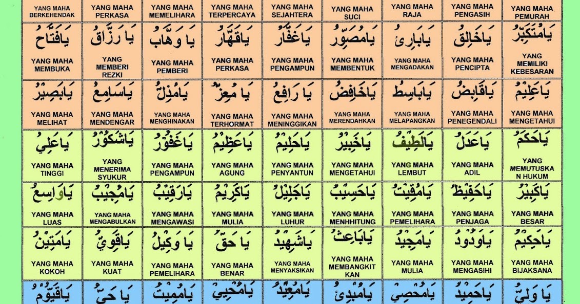 Gambar Asmaul Husna Hd - Islam Is The Way Of Life Asma Ul Husna