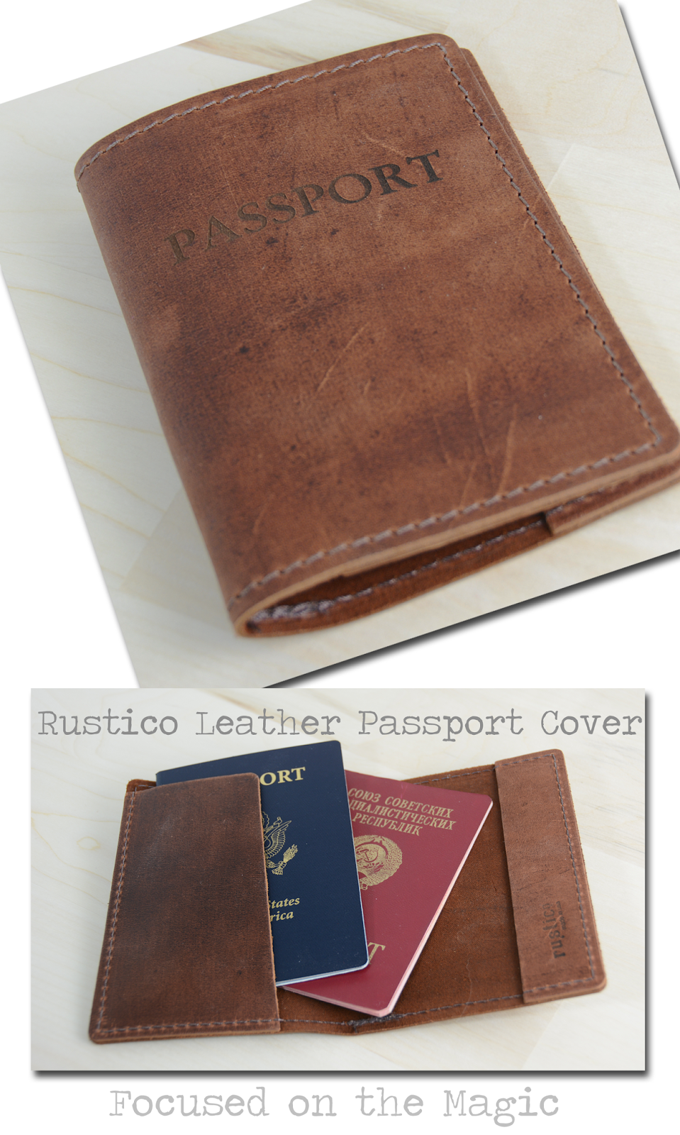 The Rustico leather Passport Cover 