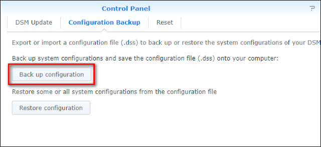 How to Back Up and Restore Your Synology NAS Configuration How to Back Up and Restore Your Synology NAS Configuration