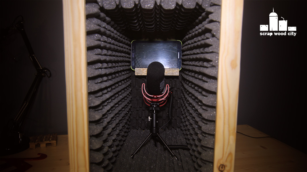 scrap wood city How to make a portable DIY microphone booth for