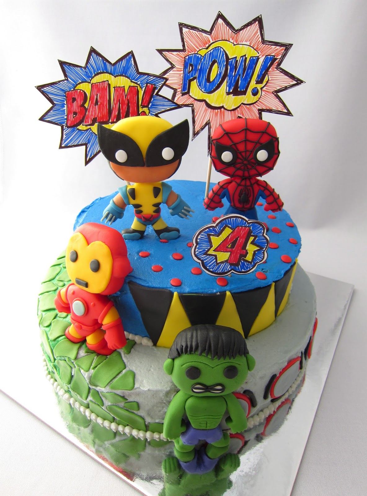 Clever Wren Marvel Superheroes Cake