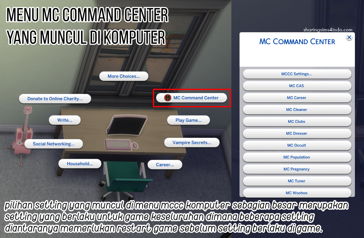master control command center sims 4 mod