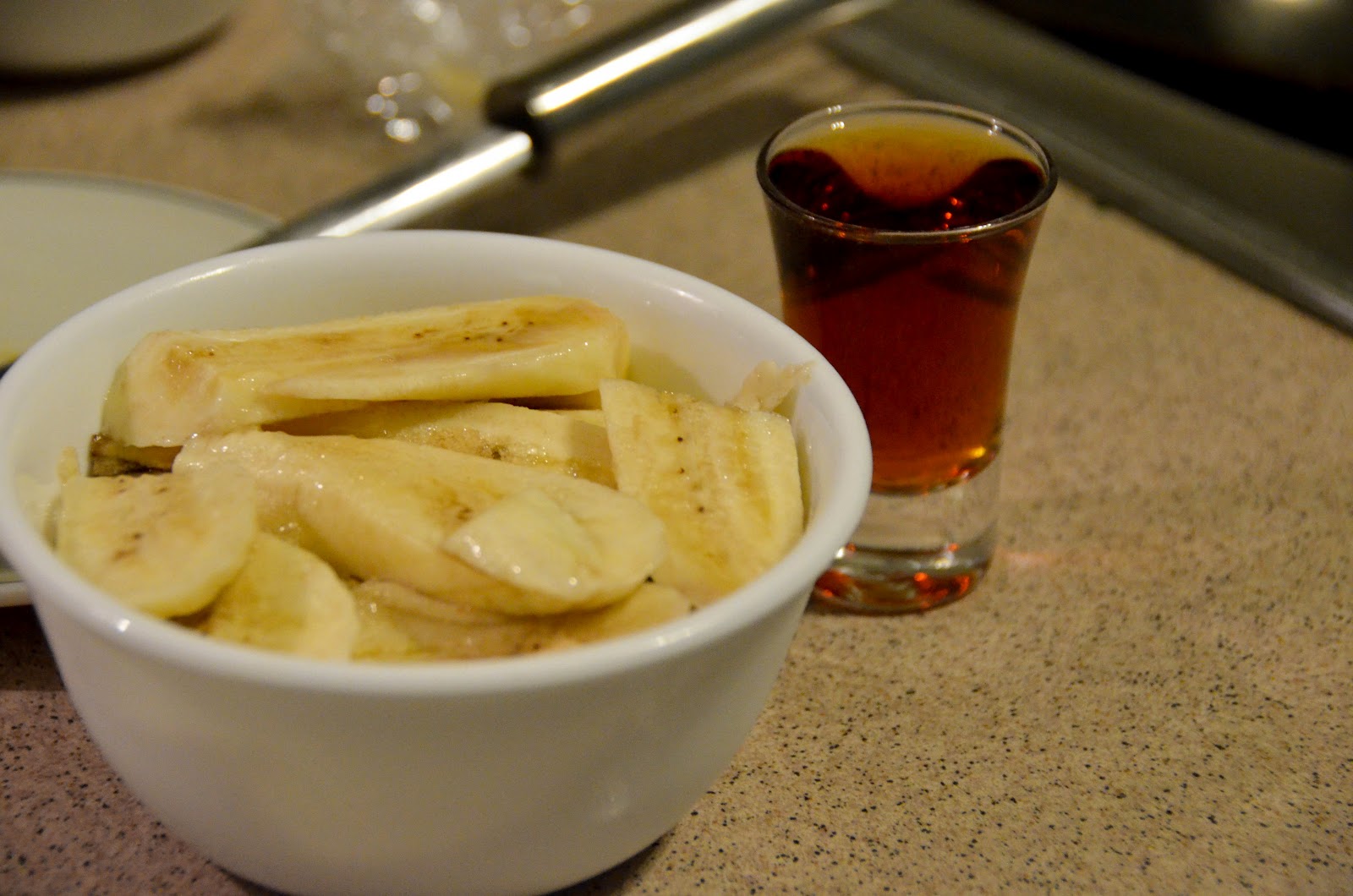 I Cook For Sexy Time Caramelised Bananas with Rum