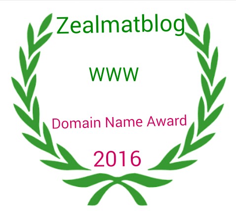 Zealmatblog 2016 Domain Name Award Winner