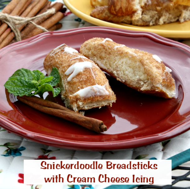 Mommy S Kitchen Recipes From My Texas Kitchen Snickerdoodle Bread Sticks With Cream Cheese Icing