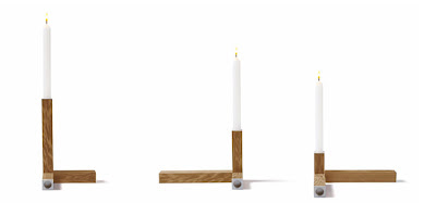 svećnjak minimalističkog dizajna