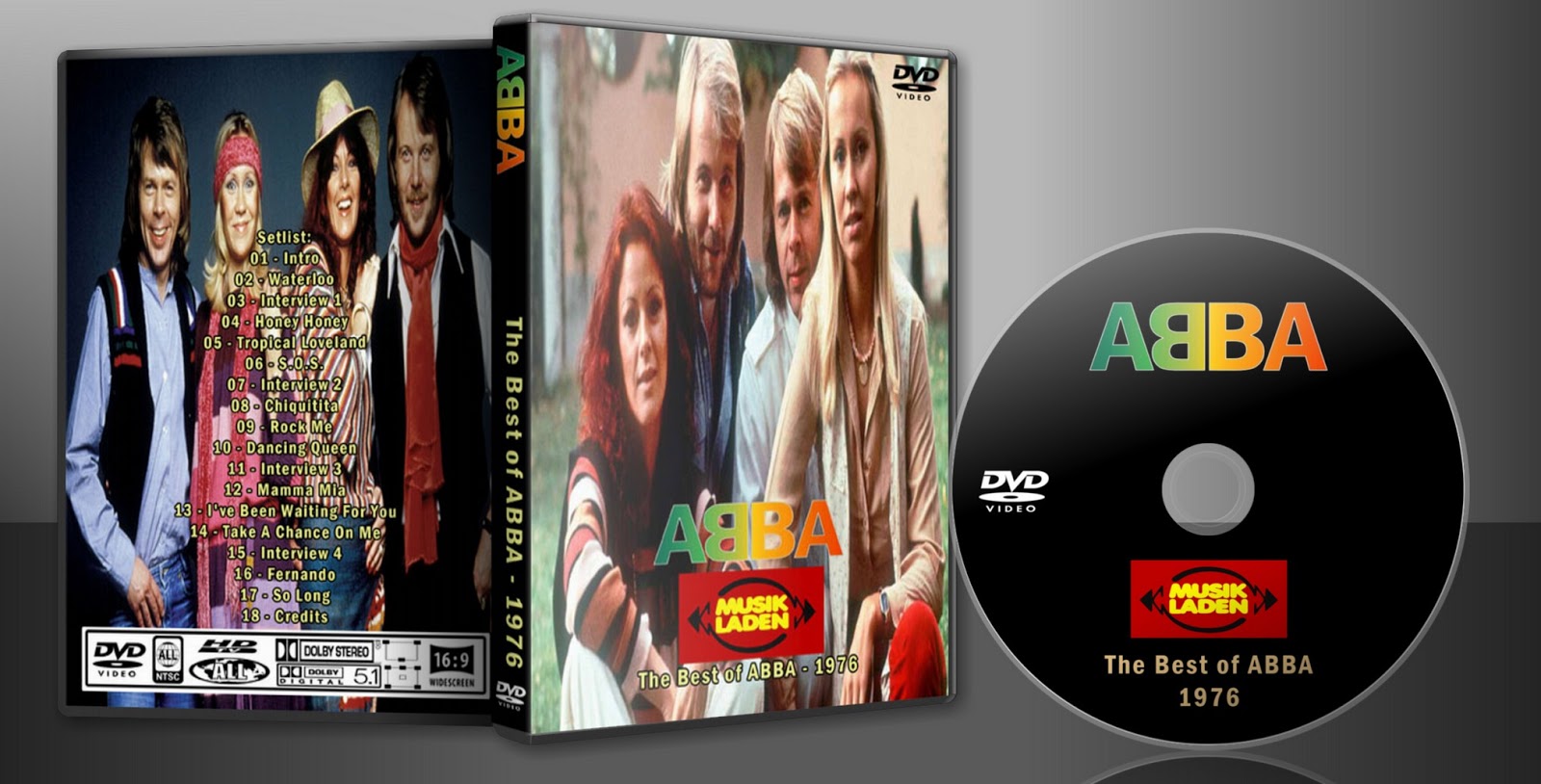 DVD For Members Of Deer 5001: ABBA - 1976 - Musikladen - The ABBA