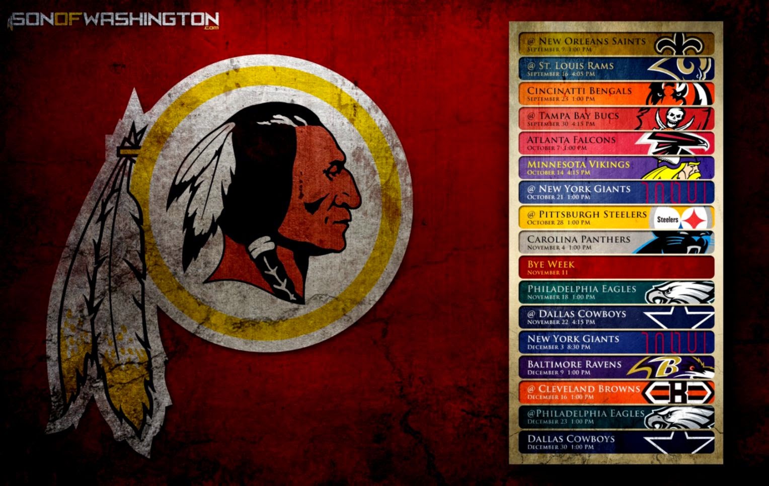 Washington Redskins wallpapers  Washington Redskins background