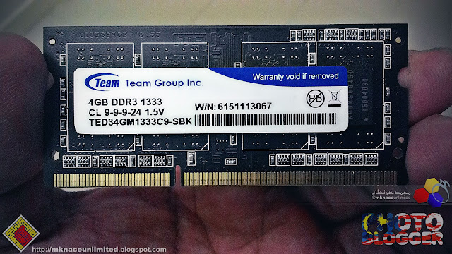 RAM for the laptop