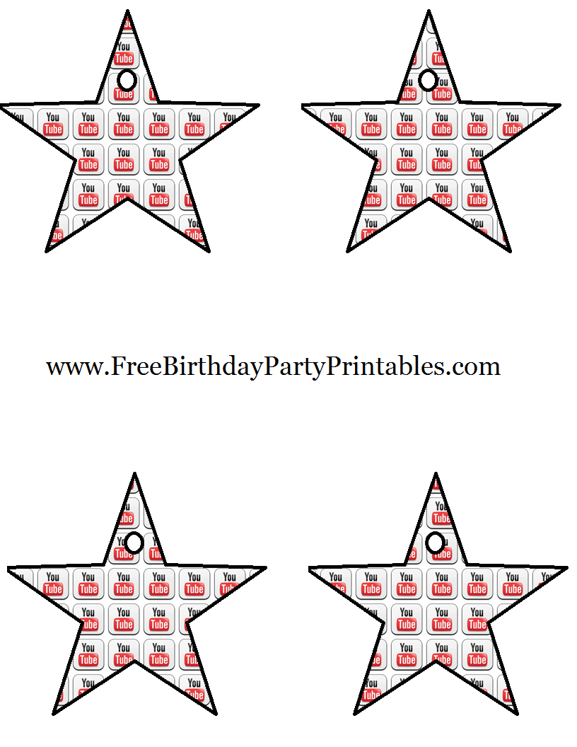 DIY Birthday Blog Youtube Birthday Party Free Food Card Printables diy-birthday-blog-youtube-birthday-party-free-food-card-printables