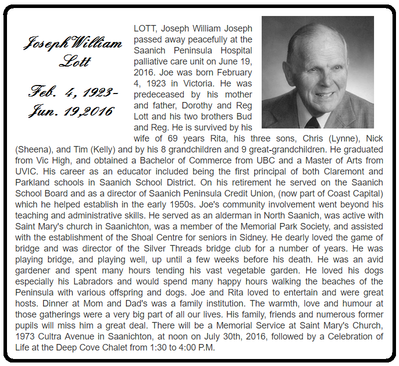 Royal Oak School Yard Obituaries