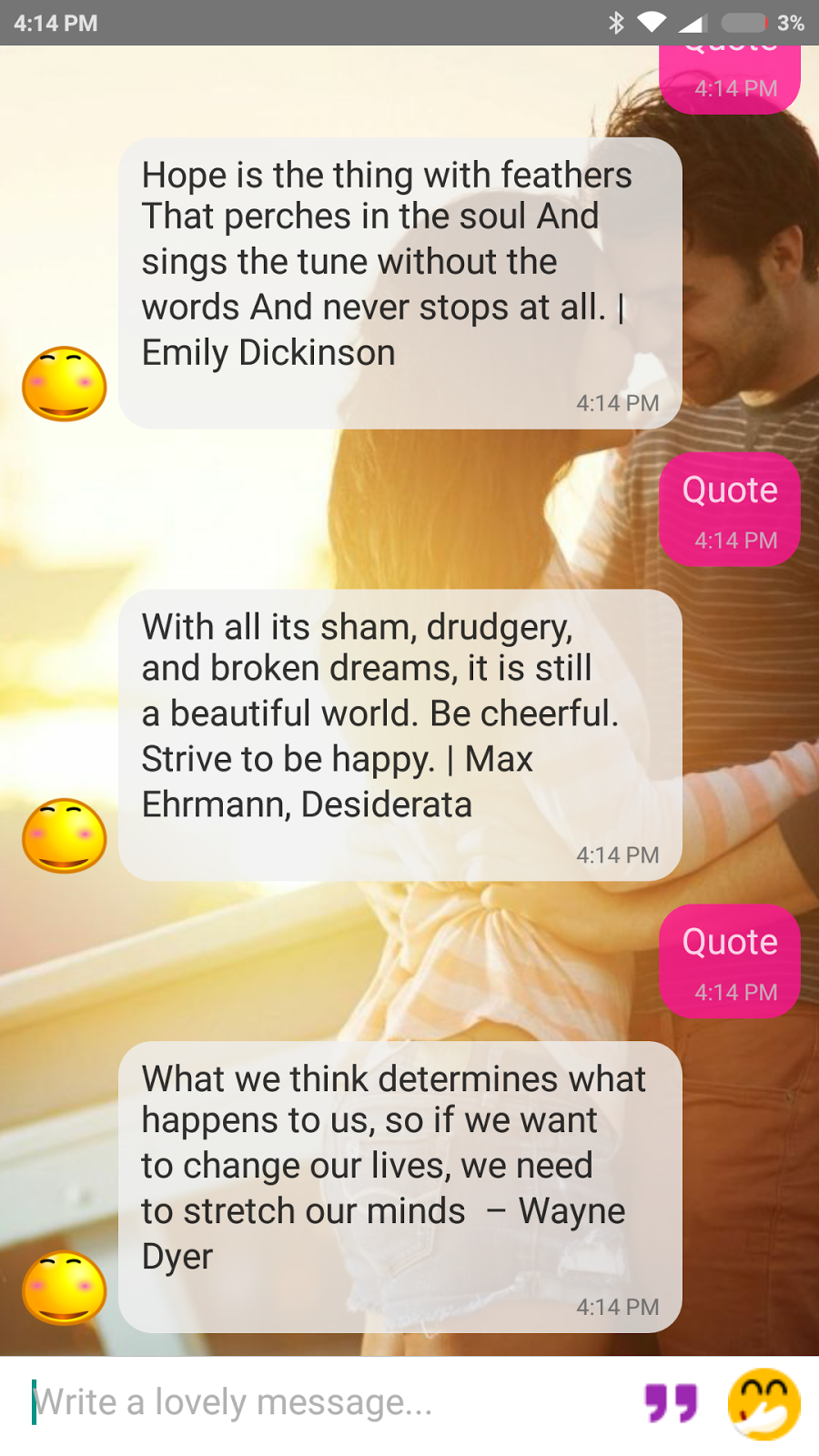 With what girlfriend chat to