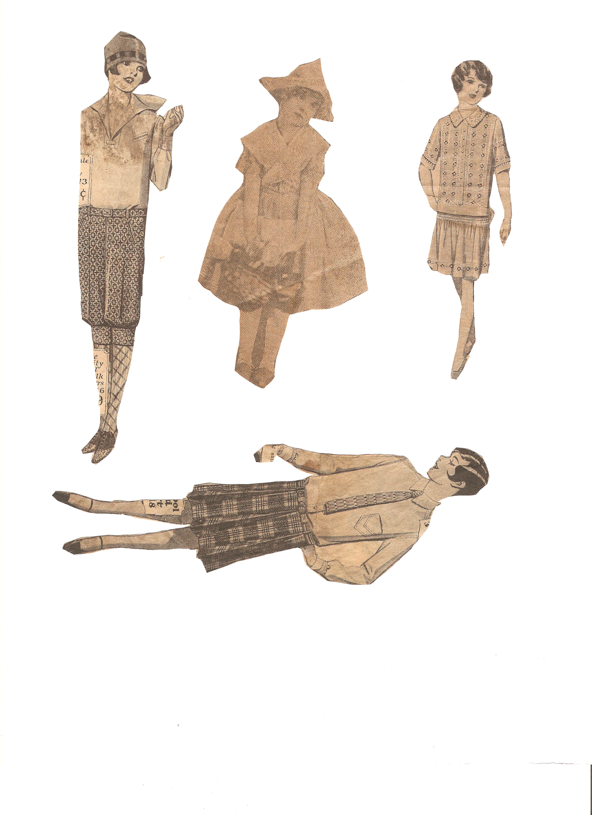 1920s paper dolls
