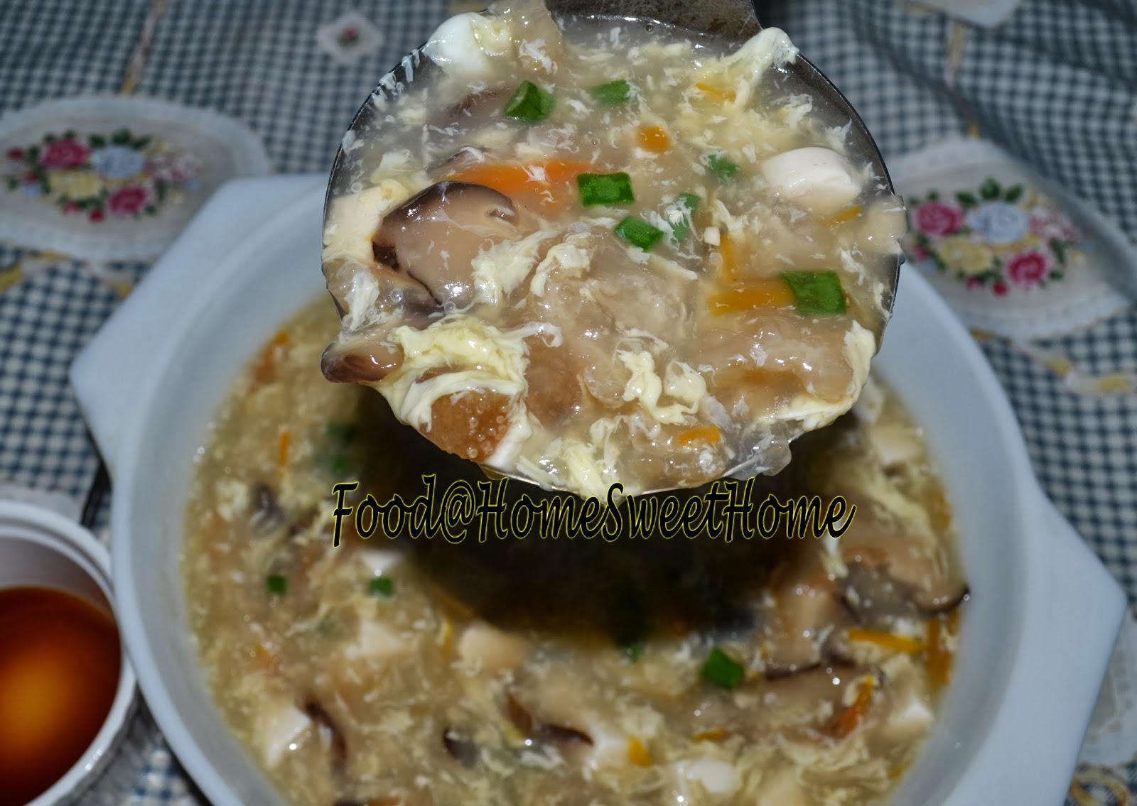 FoodHome Sweet Home Sea Cucumber Fish Maw Beancurd Soup 海参鱼鳔豆腐羹