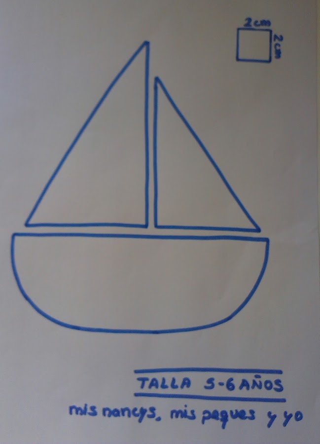 mis nancys, mis peques y yo, tutorial aplique camiseta patrón gratis talla 5-6