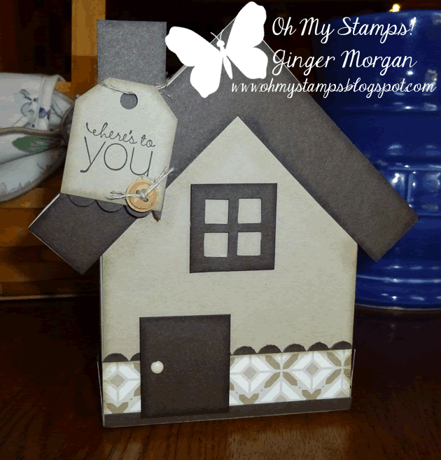 OhMyStamps! Little House Gift Box with Tag
