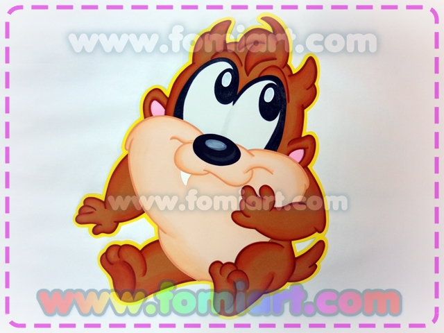 Taz baby de Looney Toons en foamy