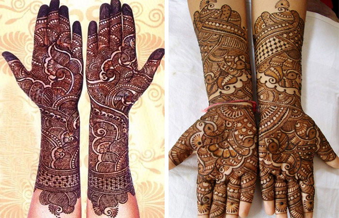 Full Hand Mehndi Design for Bride