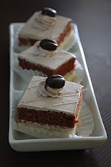chocolate slice cakes.  rm 40 36 pieces