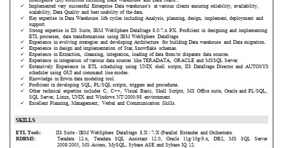 datastage 8 0 developer sample resume format in word free datastage sample resume