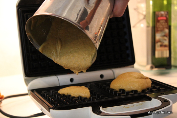 Make these easy blender grain-free Pumpkin Waffles in minutes!