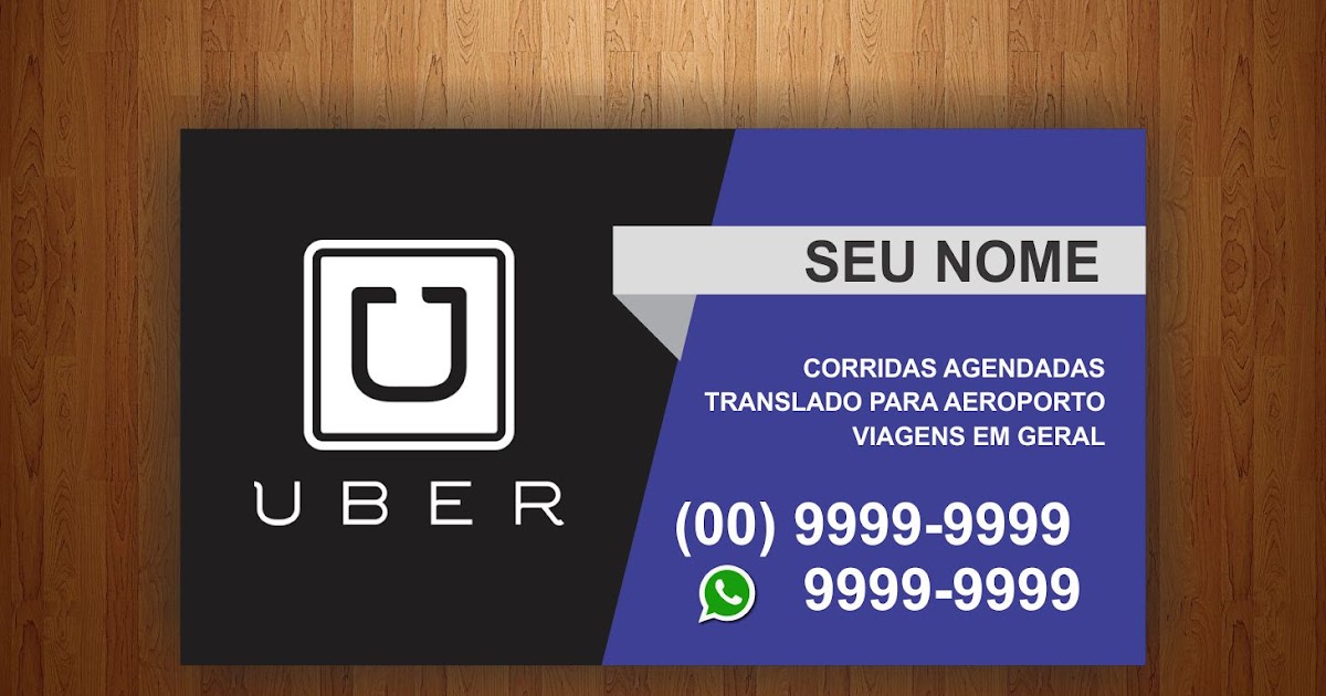 cartão de visita uber arte corel free