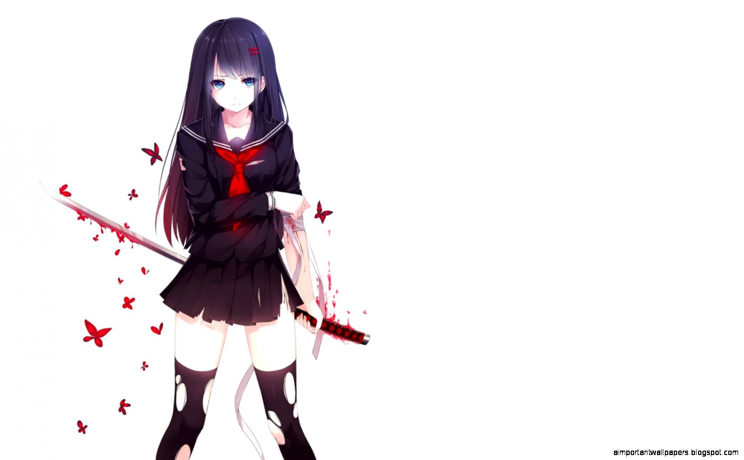 Anime Desktop Beauty Blood Girl