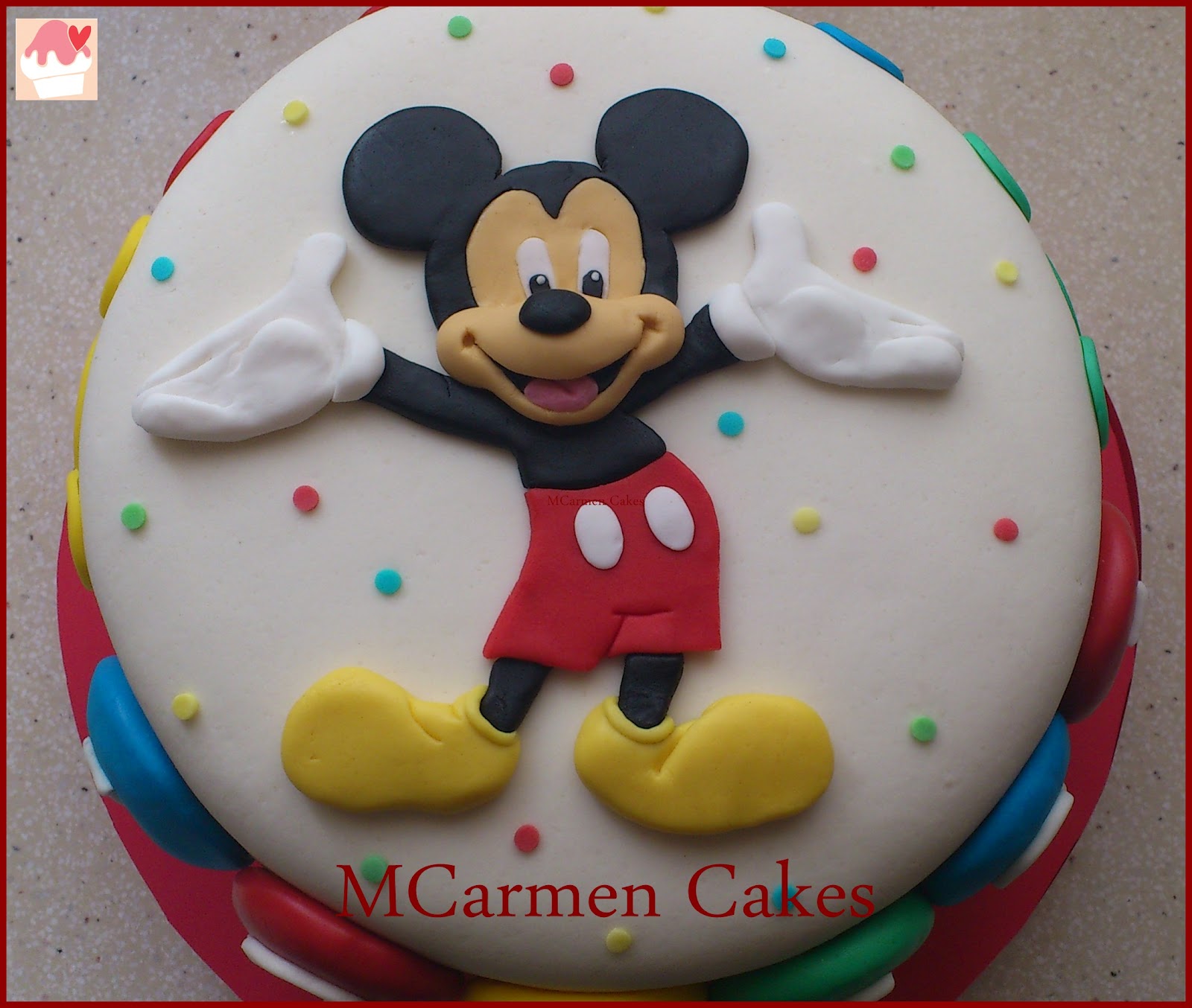 MCarmen Cakes: Tarta Mickey Mouse sin gluten.