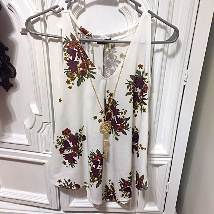 First Love floral tank First Love floral tank