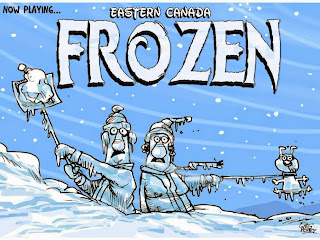 Eastern Canada Frozen Editorial Cartoon