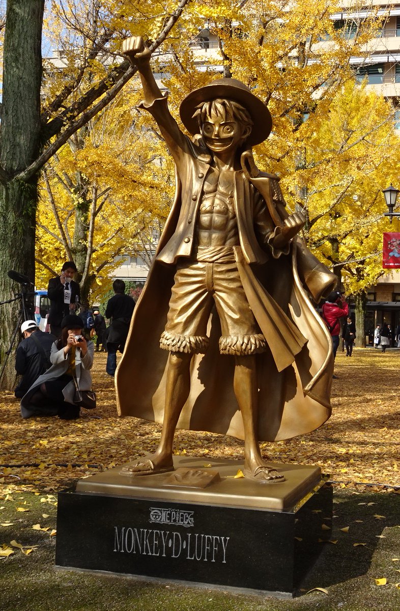 Estatuas de Luffy y sus nakamas ayudarán a Japón a recuperarse de los