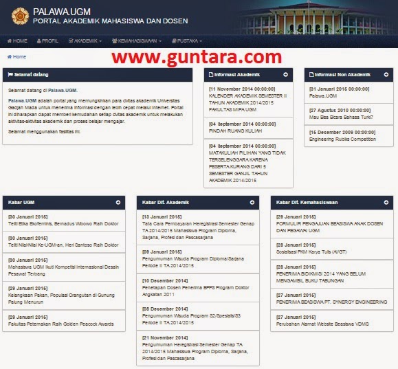 Wajah Baru Portal Akademik Universitas Gadjah Mada Hot Guntara Com