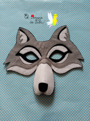 Diligencia el último Escudero El Bosque de Lulú: Máscara de Lobo para carnaval