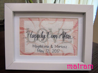 Happily Ever After cross stitch Dimensiosns pamiatka slubna dimension