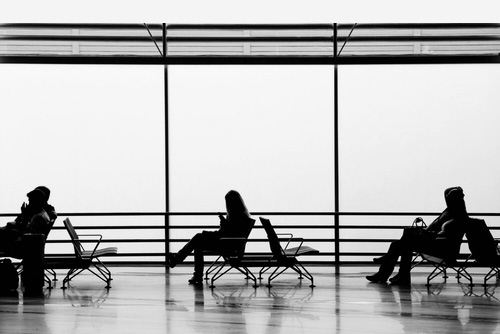 Waiting hall. Bekleme. Waiting Room at the Airport. Waiting inoc. A Family of three waiting at the Airport.