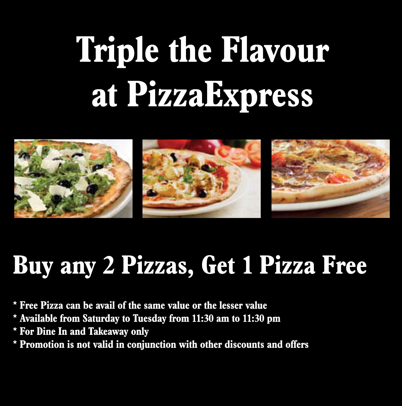 2 for 1 pizza express