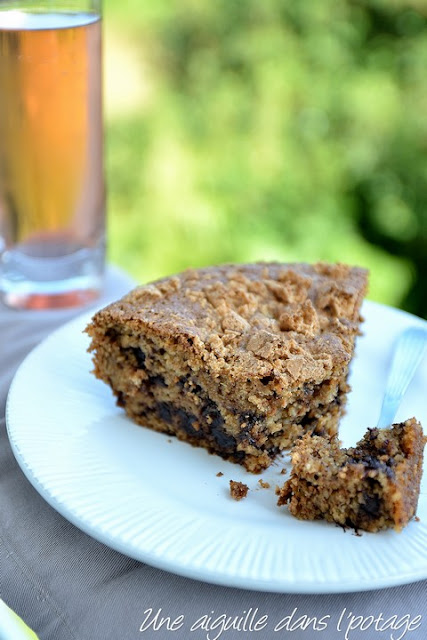 Gâteau à la chapelure, amaretti et chocolat