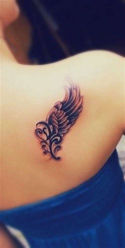 My fashion style: Beautiful Angel Wing Tattoos For Women