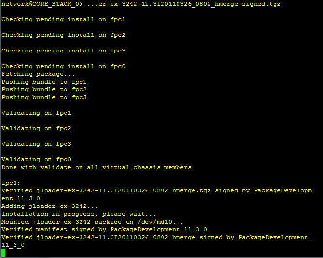 Defaultroute Technical Guides Juniper EX Switch firmware upgrade process
