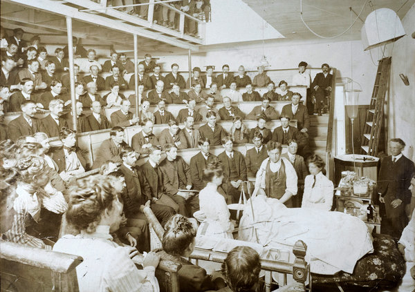 Under the knife circa 1900